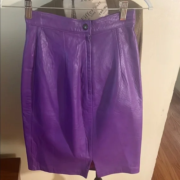 American Vintage Vibrant Purple Pencil Skirt - Picture 2 of 6